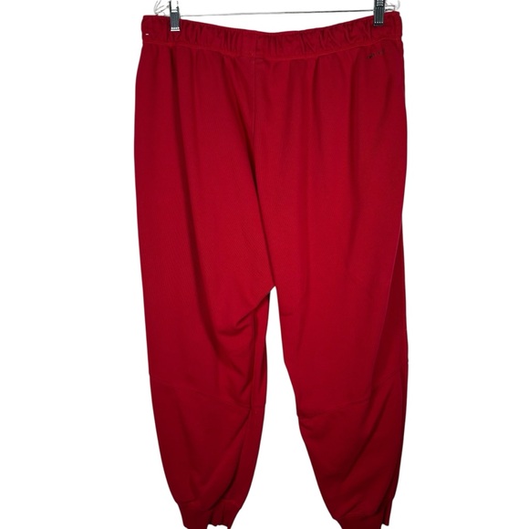 Jordan Men’s XXL Red Joggers Sweatpants Tie Waist Pockets Dri Fit Bottoms Pants - Picture 6 of 9